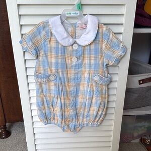 Smockingbird Plaid Boys Bubble